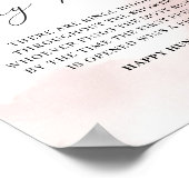 Blush Pink Floral Gold Leaves Ring Hunt Game Sign Poster (Hoek)