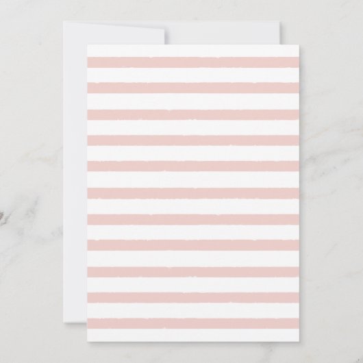 Blush Pink Floral Gradual Party Invitation (Achterkant)