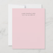 Blush Pink Floral Greenery Boho Wedding (Achterkant)