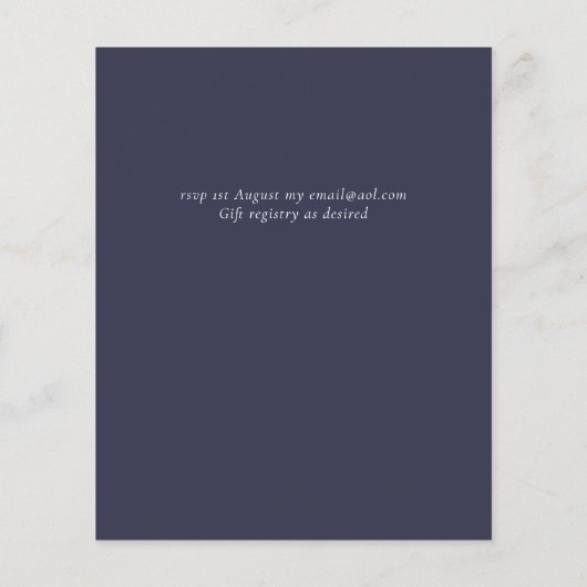 Blush Pink Floral Greenery Boho Wedding (Achterkant)