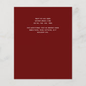 Blush Pink Floral Greenery Boho Wedding Flyer (Achterkant)