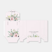 Blush Pink Floral Greenery Wedding Shower Bedankdoosjes (Uitgevouwen)