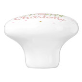 Blush Pink Floral Hedégel Girl Nursery Decor Keramische Knop (Zijkant)