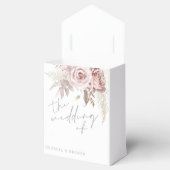 Blush Pink Floral Het huwelijk van Bedankdoosjes (Geopend)