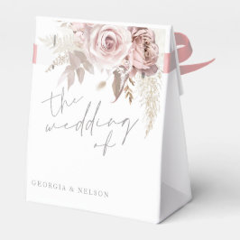 Blush Pink Floral Het huwelijk van Bedankdoosjes