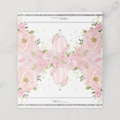 Blush Pink Floral Hot Air Ballon Guest Name Plaatskaartje (Buitenkant ongevouwen)