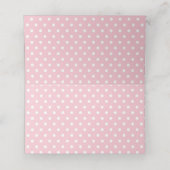 Blush Pink Floral Hot Air Ballon Guest Name Plaatskaartje (Binnenkant ongevouwen)