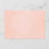 Blush Pink Floral Hydrangea Wedding Gift Registry Informatiekaartje (Achterkant)