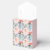 Blush Pink Floral Lace Wedding Calligraphy Bedankdoosjes (Geopend)