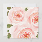 Blush Pink Floral Leaves 75th Birthday Women Kaart (Achterkant)