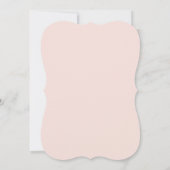Blush Pink Floral Lijst Eerste Heilige Communie Kaart (Achterkant)