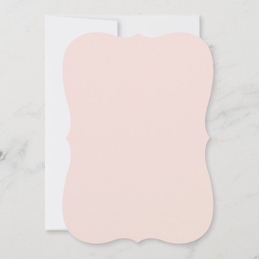 Blush Pink Floral Lijst Eerste Heilige Communie Kaart (Achterkant)