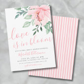 Blush Pink Floral Love is in bloei Vrijgezellenfee Kaart