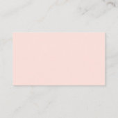 Blush Pink Floral Luier Raffle Script Tekst Informatiekaartje (Achterkant)