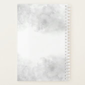 Blush Pink Floral met gepersonaliseerd Monogram Planner (Achterkant)