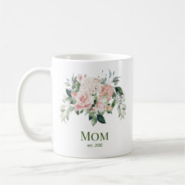 Blush Pink Floral Mom Koffiemok