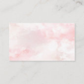 Blush Pink Floral Moon Forest Wolf Diaper Raffle Informatiekaartje (Achterkant)
