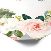 Blush Pink Floral Moon Forest Wolf Welcome Sign Poster (Hoek)