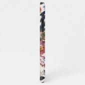  Blush Pink Floral Named Waterverf iPhone Hoesje (Linkerkant)