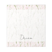 Blush Pink Floral Notitieblok (Voorkant)