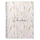 Blush Pink Floral Notitieboek (Voorkant)