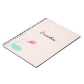 Blush Pink Floral Notitieboek (Linkerzijde)