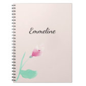 Blush Pink Floral Notitieboek (Voorkant)