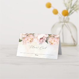 Blush Pink Floral Party Place Card Plaatskaartje