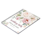 Blush Pink Floral Personalized Wedding Planner Notitieboek (Linkerzijde)
