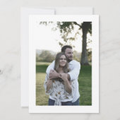 Blush Pink Floral Photo Weddenschap Kaart (Achterkant)