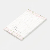 Blush Pink Floral Post-it® Notes (Schuin)