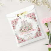 Blush Pink Floral Princess Castle Verhalenboek Bedankzakje (Gezegeld)