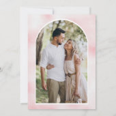 Blush Pink Floral Pumpkin Photo Wedding Save The Date (Achterkant)