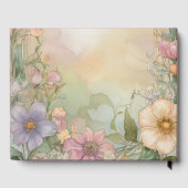 Blush Pink Floral Quinceanera Celebration Gastenboek (Achterkant)