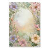 Blush Pink Floral Quinceanera Celebration Kaart (Achterkant)