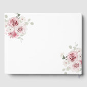 Blush Pink Floral Quinceañera Gastenboek (Achterkant)