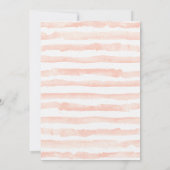 Blush Pink Floral Roos Gold eerste verjaardag Kaart (Achterkant)