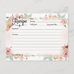 Blush Pink Floral Roos Gold Vrijgezellenfeest Briefkaart