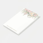 Blush Pink Floral Rosary Catholic  Post-it® Notes (Schuin)