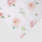  Blush Pink Floral Rozen Flowers Decoupage Tissuepapier (Detail)