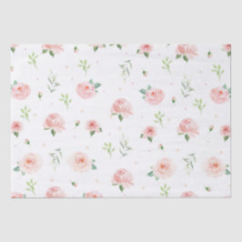  Blush Pink Floral Rozen Flowers Decoupage Tissuepapier