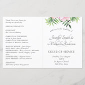 Blush Pink Floral Sage Leaves Budget Weddenschap (Voorkant)