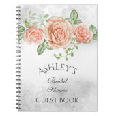 Blush Pink Floral Speciaal Guest Book Notitieboek (Voorkant)