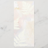 Blush Pink Floral Spring Garden Weddenmenu Menu (Achterkant)