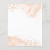 Blush Pink Floral, Spring Pink Wedding Flyer (Achterkant)