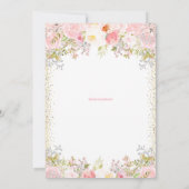 Blush Pink Floral Surprise 50th Birthday Kaart (Achterkant)