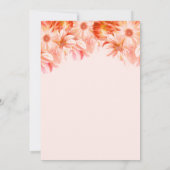 Blush Pink Floral Surprise Birthday Dinner Party Kaart (Achterkant)