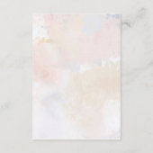 Blush Pink Floral Sweet 16 Details Enclosure Kaart (Achterkant)