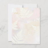 Blush Pink Floral Sweet Sixteen Birthday Kaart (Achterkant)