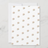 Blush Pink Floral Teacup Vrijgezellenfeest Thee Br Kaart (Achterkant)